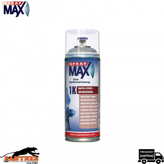 SPRAY MAX 680299 1K RAPID EPOXY PRIMER AEROSOL 400ML GREY Next Day Free Delivery