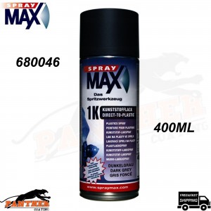 SPRAY MAX 680046 1K DTP PLASTIC TOPCOAT AEROSOL 400ML - MATT BLACK