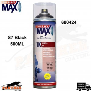SPRAYMAX 680424 1K UNIFILL PRIMER S7 BLACK AEROSOL (500ML) S7 black