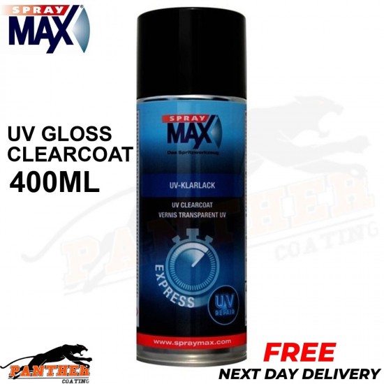 SPRAY MAX 680059 UV GLOSS CLEARCOAT AEROSOL 400ML - NEXT DAY FREE DELIVERY