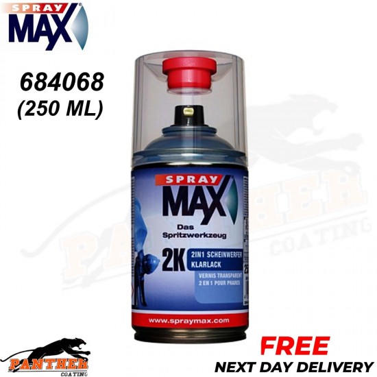 SPRAYMAX 2K 2in1 Scheinwerferklarlack 684068 2K CLEARCOAT AEROSOL - 250ML