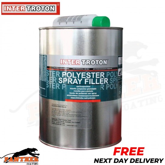 INTER TROTON POLYESTER SPRAY FILLER 3 KG WITH HARDENER
