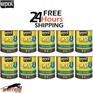 10 X UPOL EASY 1 BODY FILLER 3L - DEEP FILL CAR BODY FILLER BIG SMOOTH EASY
