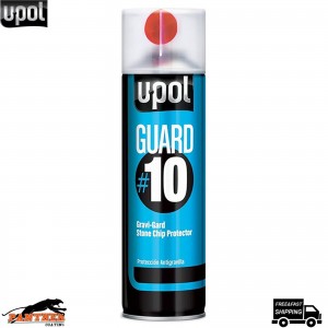 1 x U-POL GUARD #10 Gravi-Guard Stone Chip Protector 450ml Aerosol Black