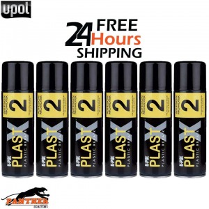 6 x U-POL PLASTX2 - ADHESION PROMOTER - 400ml PLASTIC REPAIR