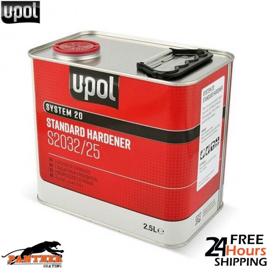 U-POL SYSTEM 20 STANDARD HARDENER S2032/25 FOR PAINT PRIMER LACQUER 2.5 LITRE