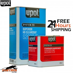 UPOL SUPERIOR HS CLEARCOAT S2080/5 5L - WITH STANDARD HARDENER S2032 7.5L KIT