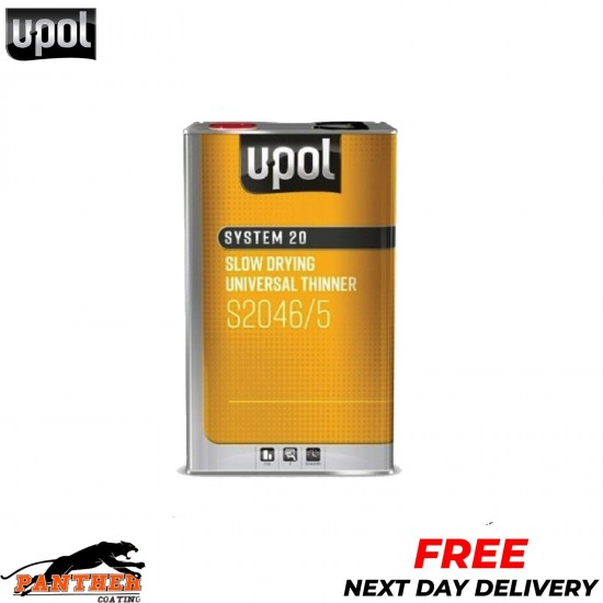 UPOL SYSTEM 20 S2046/5 SLOW DRYING UNIVERSAL 2K THINNER 5 LITRE