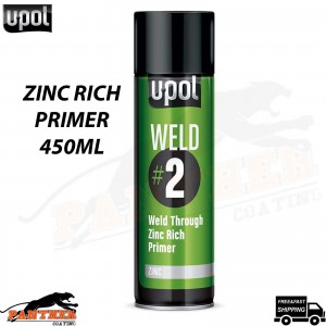 U-POL WELD/AL WELD#2 Weld ZINC RICH Through Primer Rich Aerosol - 450ML PRIMER