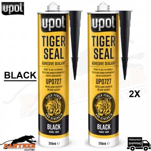 2x Upol Tiger Seal Black 310ml Polyurethane Adhesive Sealant TIG/NB New U-POL
