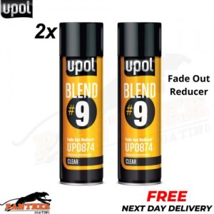 2x Fade Out Thinner UPOL Blend#9 Transparent Blending Clear Aerosol 450ML