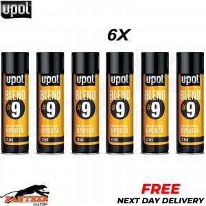 6x Fade Out Thinner UPOL Blend#9 Transparent Blending Clear Aerosol 450ML