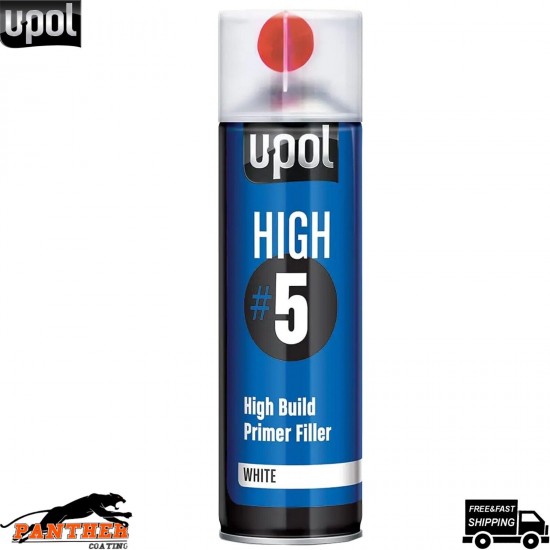 UPOL HIGH BUILD HIGH 5 PRIMER 450ML AEROSOL U-POL - WHITE