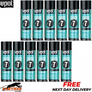 12x Upol Guide #7 Dry Guide Coat Dry Or Wet Filler Paint Defect Aerosol - 450ml