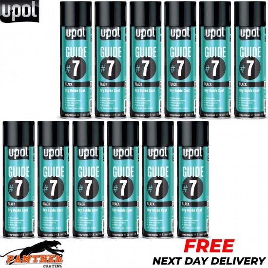 12x Upol Guide #7 Dry Guide Coat Dry Or Wet Filler Paint Defect Aerosol - 450ml