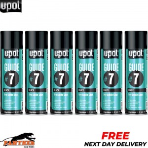 6x Upol Guide #7 Dry Guide Coat Dry Or Wet Filler Paint Defect Aerosol - 450ml