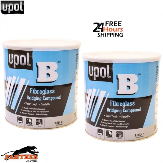 U-POL B FIBRE GLASS FILLER 1.85LTR x 2