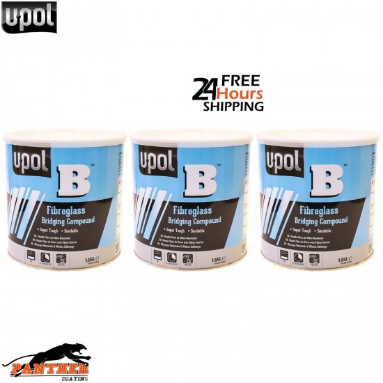 U-POL B FIBRE GLASS FILLER 1.85LTR x 3