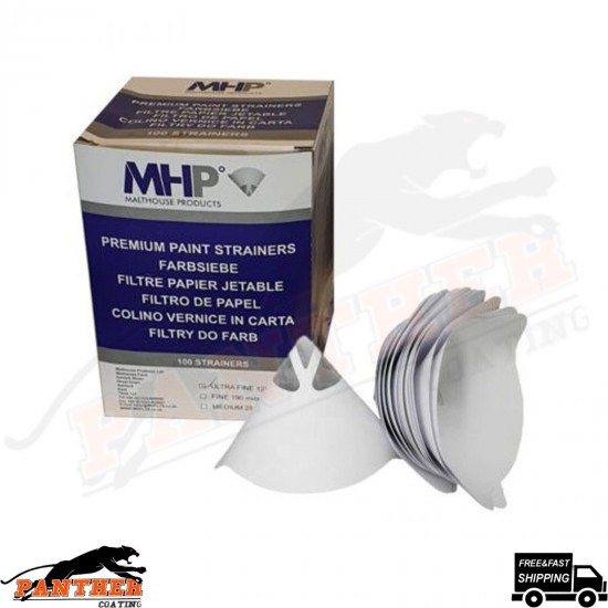 100 X Paint Strainers MHP Premium ultra fine125 Micron Filter Nylon Mesh