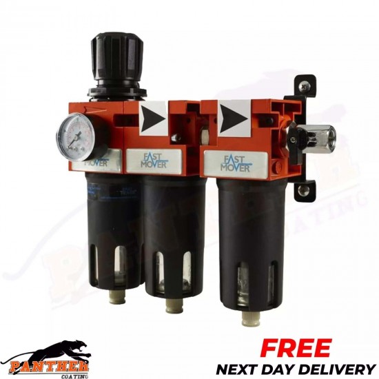FAST MOVER TOOLS 3 STAGE BREATHING AIR FILTER REGULATOR UNIT FMT3003