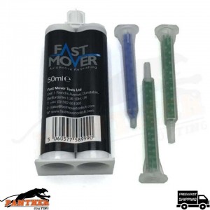 Fast Mover FMT6340 2K PU Plastic Repair Rigid Cartridge 50ml GET 2 FREE NOZZLES