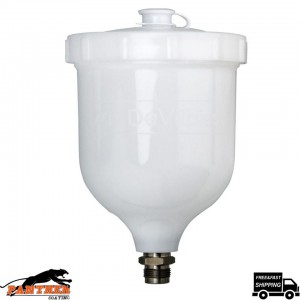 Fast Mover 600ml Gravity Feed Spray Gun FMT5002P Paint Pot With 3/8 Male Thread