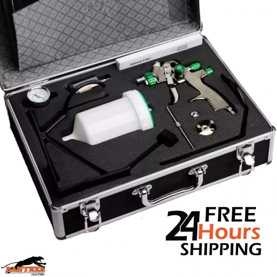 FMT4007 LVLP Air Spray Gun Car Airbrush Painting Gun Kit 1.3mm Nozzle