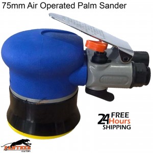 75mm Air Palm Sander Pneumatic Orbital Sander 11000RPM for Car Body,Wood & Metal