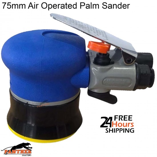 75mm Air Palm Sander Pneumatic Orbital Sander 11000RPM for Car Body,Wood & Metal