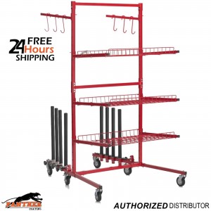 Automotive Panel Rack Parts Cart Heavy Duty Trolley Garage Workshop