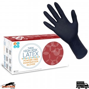 ASAP Latex Gloves 300mm – Thick & Durable – High Risk – Class 1 Medical Use
