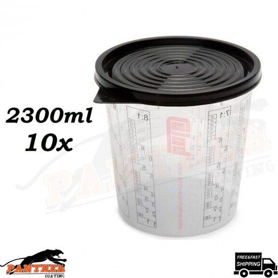 Paint Mixing Plastic Cup 2300ml x 10