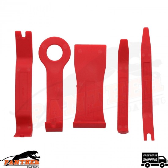 5 Pcs Car Trim Removal Pry Tool Molding Kit Panel Door Dash Interior Clip Set
