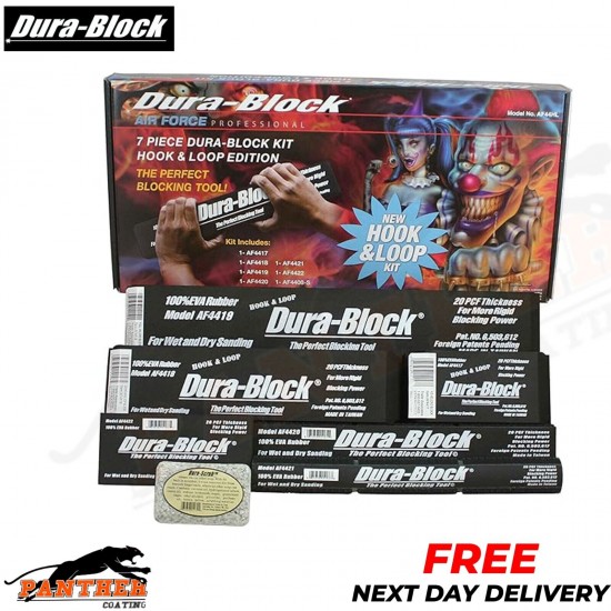 Dura-Block 7 Piece hook & loop Sanding Block Kit Part: AF44HL