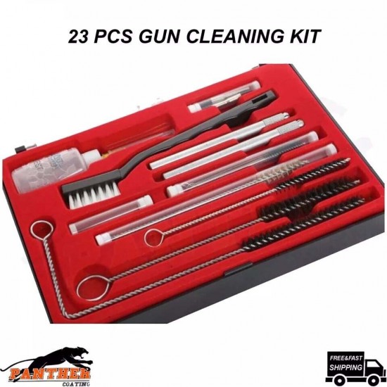 FMT SGC23 Professional Gun Cleaning Kit In Plastic Carry Case 23 Pieces