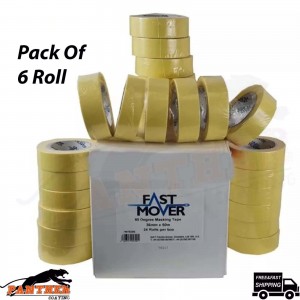 FAST MOVER FMT MASKING TAPE 80 DEGREES 36MM X 50MTRS 6 rolls