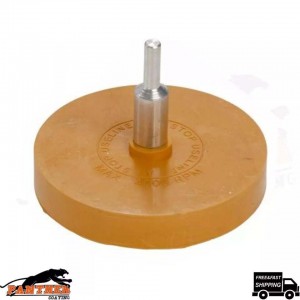 FAST MOVER TOOLS FMT5009 ERASER RUBBER WHEEL 84MM, 5/16 THREAD,& 6MM ARBOR