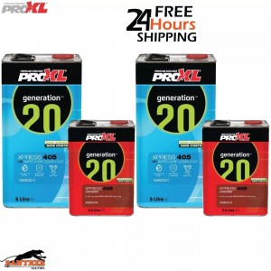 2X PROXL XPRESS405 – HS ANTI-SCRATCH RAPID CLEAR COAT KIT (7.5lt)