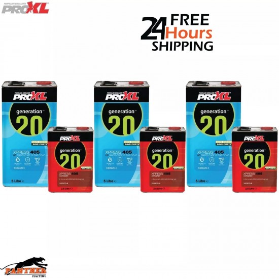 3X PROXL XPRESS405 – HS ANTI-SCRATCH RAPID CLEAR COAT KIT (7.5lt)