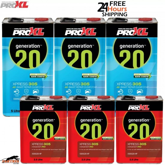 3X PROXL XPRESS305 HS ANTI SCRATCH RAPID CURING CLEARCOAT KIT 7.5L