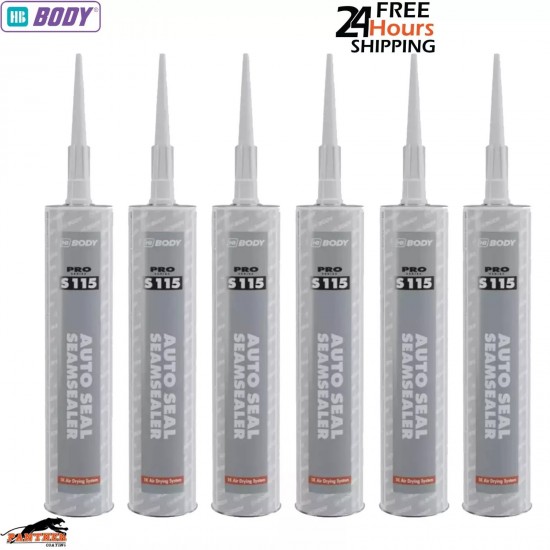 6X HB Body S115 Seam Sealer Cartridge 1K Car Body Sealer 300ml Fast Air Dry