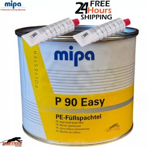 MIPA P90 EASY BODY FILLER 4KG - PE high build body filler including hardener