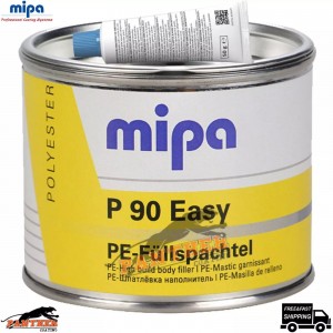 MIPA P90 Easy Body Filler Incl Hardener 250G Polyester High Build Putty