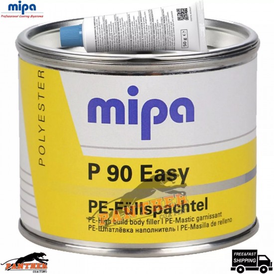 MIPA P90 Easy Body Filler Incl Hardener 250G Polyester High Build Putty