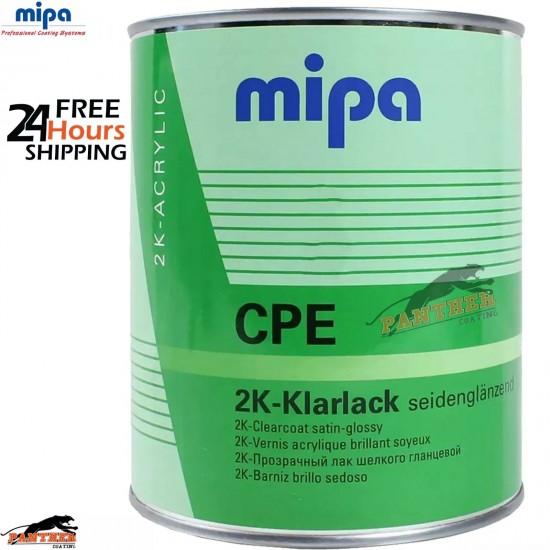 MIPA CPE 2K Satin Lacquer Clearcoat 1L – Premium for DIY & Professional Use