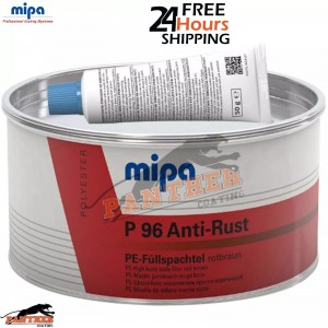MIPA P96 ANTI RUST FILLER 2KG WITH HARDENER - ANTI CORROSIVE CAR BODY FILLER
