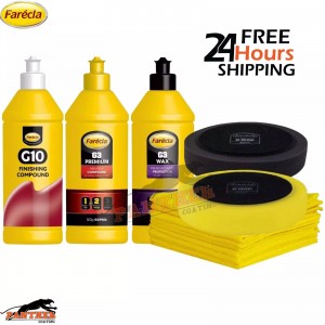 Farecla G3 Premium Compound, Wax, G10, Microfibre, 150mm Mops KIT Car Detailing