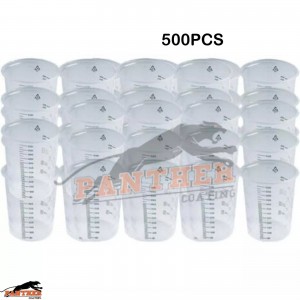 500 x Starchem Paint Mixing Cups 600ml Plastic PC600 Graduated With Ratios 600cc