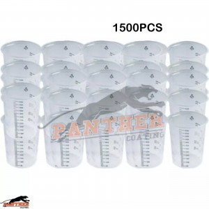 1500 x Starchem Paint Mixing Cups 600ml Plastic Graduated With Ratios 600cc