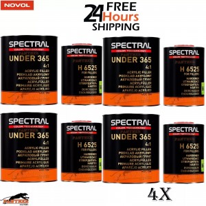 4‌X Novol Spectral 365 P1 White Primer 4:1 + H6525 Hardener 3.5L Kit